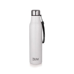 Attro Slim Stainless Steel Single Wall 1000ml Water Bottle, Light Weighted Leak -Proof Use for Office, School, Outdoor & Gym - White