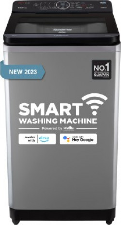 Panasonic 8 kg with Wi-Fi Enabled Fully Automatic Top Load Washing Machine with In-built Heater Grey(NA-F80AH1CRB)