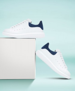 Robbie jones casual Sneakers For Men(White, Blue)