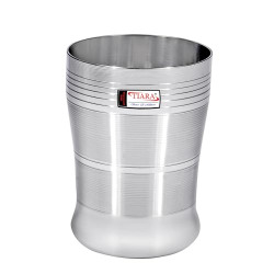 TIARA Pulsar Stainless Steel Glass Water dringing Glass Tall Big Glass for Home Kitchen (1PC Pulsar Glass)