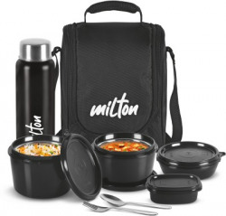 MILTON Pro Lunch Tiffin With Insulated Fabric Jacket, 4 Containers Lunch Box(1800 ml, Thermoware)