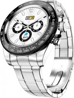 Fire-Boltt Blizzard 1.28 Luxury watch with BT Calling,Stainless Steel Body & Health Suite Smartwatch(Black Strap, Free Size)