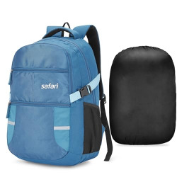 Safari Omega spacious/large laptop backpack with Raincover, college bag, travel bag for men and women, Teal