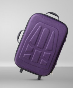 rk collection Purple Trolley Bag Expandable Cabin & Check-in Set - 22 inch