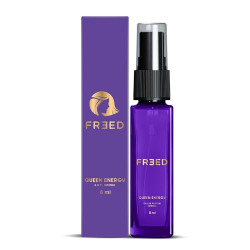 FREED Queen Energy EDP Perfume for Women, 8ml | Patchouli, Earthy Cedarwood, Vanilla | Intense & Long Lasting Woody Eau De Parfum | Best Gift for Women