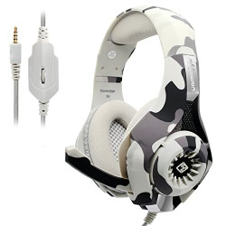 Cosmic Byte GS410 wired over ear Headphones with Mic and for PS5, PS4, Xbox One, Laptop, PC, iPhone and Android Phones (Camo Grey)