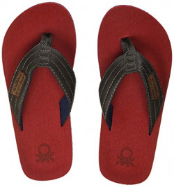 United Colors of Benetton Boy's Red Flip-Flops-1 UK (33 EU) (16A8CFFPB266I)