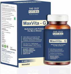 The Old Natural MaxVita-G Multivitamin Tablets with Probiotics for Men and Women (60 Tablets)