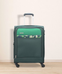 ARISTOCRAT Commander 4W Strolly (E) 55 Forest Green Expandable Cabin Suitcase - 22 Inch