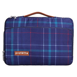 Protecta Oscar Waterproof 13 Inch Laptop Bag for Men & Women Ideal for Office & College Compatible with MacBook Air M1 A2337 and MacBook Pro A2338 & Other Slim 13 Laptops - (Plaid Print)
