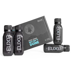 Focus Supplement Drink for enhanced focus and mental clarity | Focus Boosting Drink with Choline, Brahmi Extracts | Focus Elixir(Packof4)