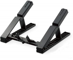 STRIFF Laptop Stand Desk, Ergonomic Computer Stand Laptop Riser, Phone and Tablet Stand for Desk, Portable Laptop Elevator Holder Compatible with MacBook, Laptop,Tablet(Black)