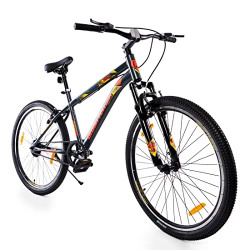 Urban Terrain Zion27'' Red Single Speed, Steel, Mountain Bike with Free Cycling Event and Ride Tracking App(18 Inch Frame, Ideal for Unisex)