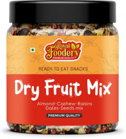 Royal foodery Premium Mixed DryFruits Healthy Dried Nutmix Trial Mix With Assorted Seeds&Nuts Almonds, Cashews, Raisins, Amla, Dates, Walnuts(900 g)