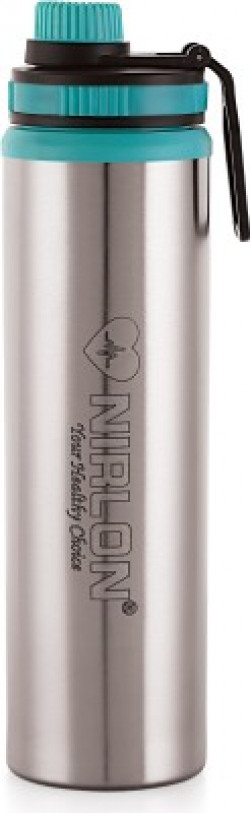 NIRLON Eco Star Stainless Steel Water Bottle 900ml 900 ml Bottle(Pack of 1, Green, Steel)