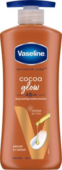 Vaseline Intensive Care Cocoa Glow Nourishing Body Lotion , For Dry Skin(400 ml)