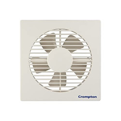 Crompton Axial Air High-Speed Plastic Exhaust/Ventilation Fan (150 mm/6 Inches, White, Pack of 1)