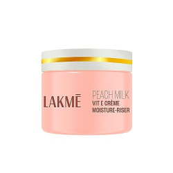 Lakme Peach Milk Soft Crme Light Moisturizer for Face 300 g, Daily Lightweight Face Lotion with Vitamin E for Soft Skin- Non Sticky 24h Moisture