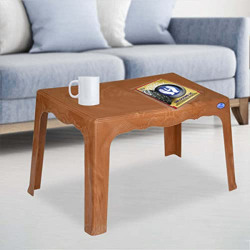 Nilkamal Magnum Contemporary Center Coffee Table/Tea Table/Teapoy for Home/Living Room/Office & Outdoor (Pear Wood)