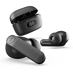 boAt Airdopes 121 PRO TWS Earbuds Signature Sound, Quad Mic ENx, Low Latency Mode for Gaming, 50H Playtime, IWP, IPX4, Battery Indicator Screen(Active Black)