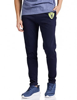 Chromozome Mens Cotton Rich Regular Fit Track Pants S 6762 Star Navy M