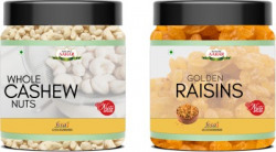 Nature Aahar CASHEW RAISINS COMBO KAJU DRAKSH 1KG 500GM EACH Cashews(2 x 0.5 kg)