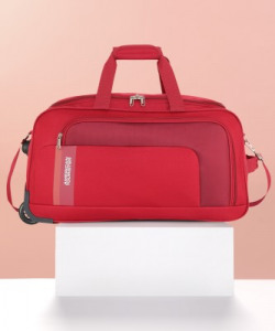 AMERICAN TOURISTER CAMP WHEEL DUFFLE 57cm - RED Duffel With Wheels (Strolley)
