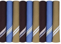 Kuber Industries Handkerchief | Premium Cotton Handkerchief | Handkerchief for Men | Handkerchief for Boys | Men's Handkerchief Set | Rumal for Men | Pack of 9 | Dark Color