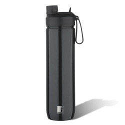Bergner Walking Thermosteel Hot and Cold Bottle, 530 ml, Black | Vacuum Insulated | Rust Proof | Leak Proof | Tea | Coffee | Juice