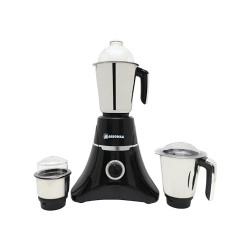 ARSOMAA Diamo Mixer Grinder Power Pro 750-Watt Elevate Your Culinary Creations with 3 Jars, Stainless Steel Blades, and 24-Month Warranty - Sleek Black Edition