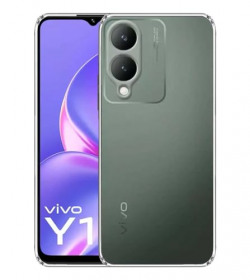 RRTBZ Soft Silicone Flexible Transparent Back Cover Compatible for Vivo Y17s