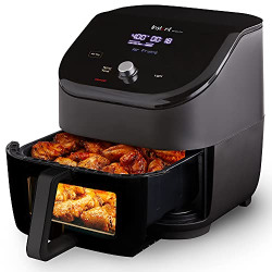 Instant Pot Air Fryer Vortex 6 Litre Clear Cook Touch Control Panel 360 Uses 95 % less Oil 6-in-1 Appliance: Air Fry, Roast, Broil, Bake, Reheat, and Dehydrate Vortex 6 Litre ClearCook, 1700 watts