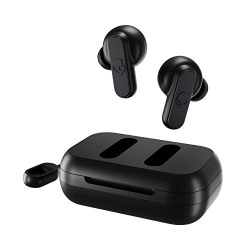 SKULLCANDY DIME TRUE WIRELESS IN-EAR BLUETOOTH EARBUDS COMPATIBLE WITH IPHONE AND ANDROID/CHARGING CASE AND MICROPHONE/GREAT FOR GYM, SPORTS, AND GAMING, IPX4 WATER DUST RESISTANT - BLACK