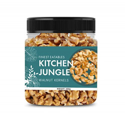 Kitchen Jungle Walnut Kernels White & Sweet (Akhrot Giri) Chilie (Grade - 4 Pieces, Broken) (250g Jar Pack)