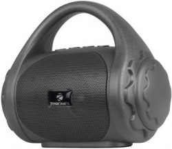 ZEBRONICS PSPK9 (County) Bluetooth Speaker with Built-in FM Radio ,Aux input 3 W Bluetooth Speaker(Grey, Mono Channel)