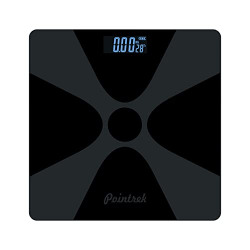Pointrek Electronic Digital LCD Personal Health Body Fitness Weighing Scale (Black)