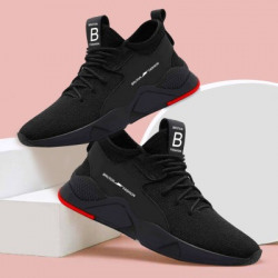 BRUTON Trendy & Stylish Sports Shoes Running Shoes For Men(Black)