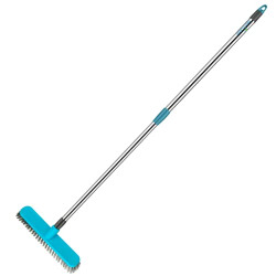 Proclean Smart Hardy Brush for Floor Cleaning | Brush with Tough Bristles & Telescopic Height Adjustable Rod | Color: Sea Green | O931