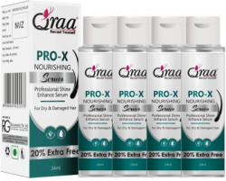 Qraa Hair Nourishing Serum|For Dry & Damaged Hair|Professional Shine|24ml Each(24 ml)