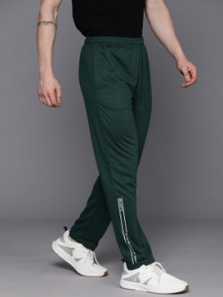 HRX by Hrithik Roshan Self Design Men Green Track Pants