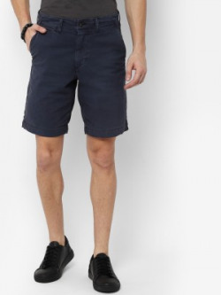 American Eagle Outfitters Solid Men Blue Chino Shorts