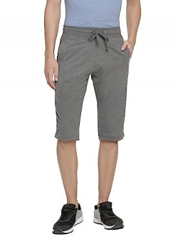 Macroman M-Series Men's Regular Casual Pants (MS625_Black Melange_Large/90-95)