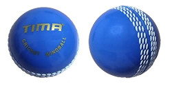 TIMA Synthetic Cricket Ball Poly Hard Cricket Balls - Indoor & Outdoor Training Cricket Ball for Coaching Practice (Blue Pack of 2)