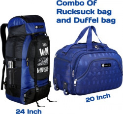 TRIPCASE Rucksack and Duffel Bag With Wheels Combo Pack of 2 For men and women Rucksack - 70 L(Blue)