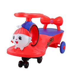 Storio Baby Toys Ride on Car for Kids with Steering, Push Magic Car for Baby with Backrest & Big Wheels, Ride on for Kids 1 to 3 Years Upto 25 Kgs (Red)