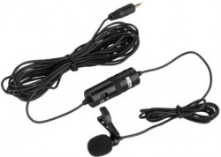 BOYA By-m1 3.5mm Electret Condenser Microphone with 1/4 Adapter for Smartphones, DSLR, Camcorders Microphone