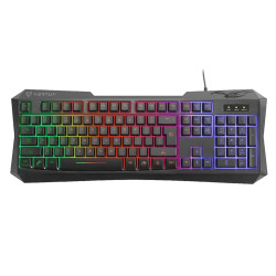 Vertux Gaming Keyboard, Ergonomic Backlit Wired Gaming Keyboard with 6-Keys Anti-Ghosting, 10 Million Keystroke Life and Quick Responsive Tactile Keys for PS4, Xbox, Gamers, Office, Laptops, Radiance