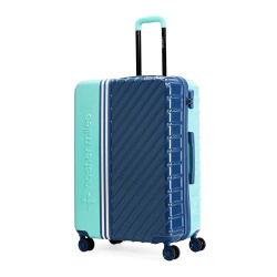 Nasher Miles Vegas Hard-Sided Polycarbonate Check-in Luggage Teal&Dark Blue 28 inch |75cm Trolley Bag