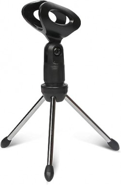 CLAPONE NEW Pop Filter for Studio Condenser Microphone with Wind Screen and Metal Gooseneck Holder (Black) (Microphone Stands)