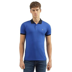 United Colors of Benetton Men's Regular Fit Polo Shirt (23A3P99J4031I_Cobalt L)